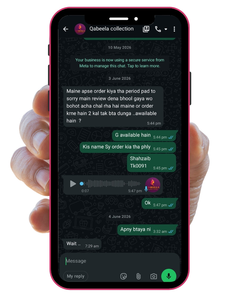 Customer WhatsApp review