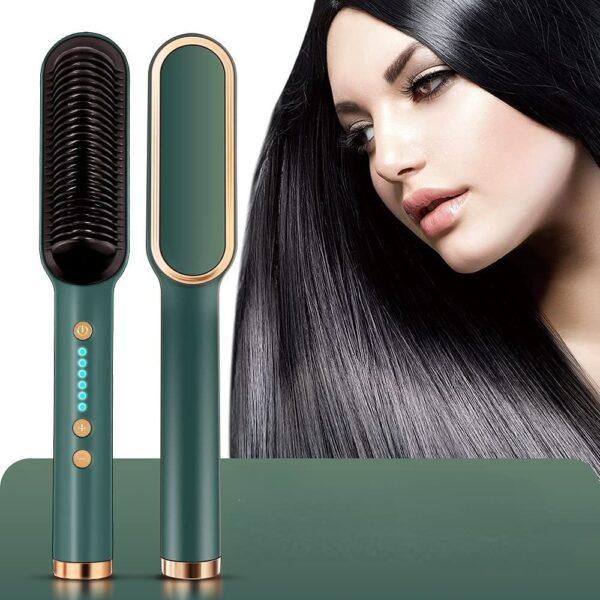 HQT-909B Hair Straightener Ceramic Heated Hair Brush