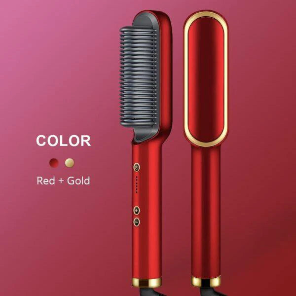 HQT-909B Hair Straightener Ceramic Heated Hair Brush