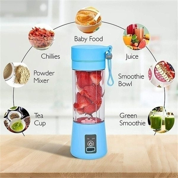 Portable 6 cuts Blender Home USB Rechargeable