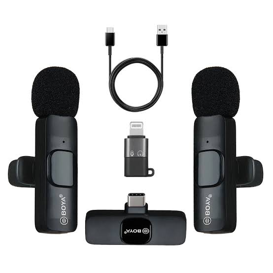 2in one BOYA Model: BY-MW13 Type: Wireless Live Microphone
