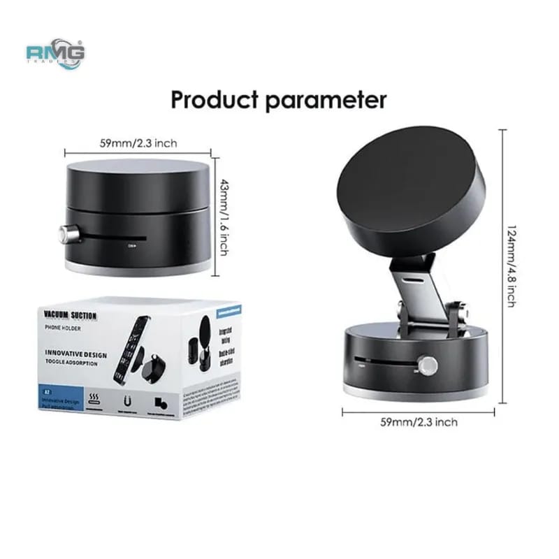 Magnetic Suction Phone Holder – Foldable & Adjustable 360°