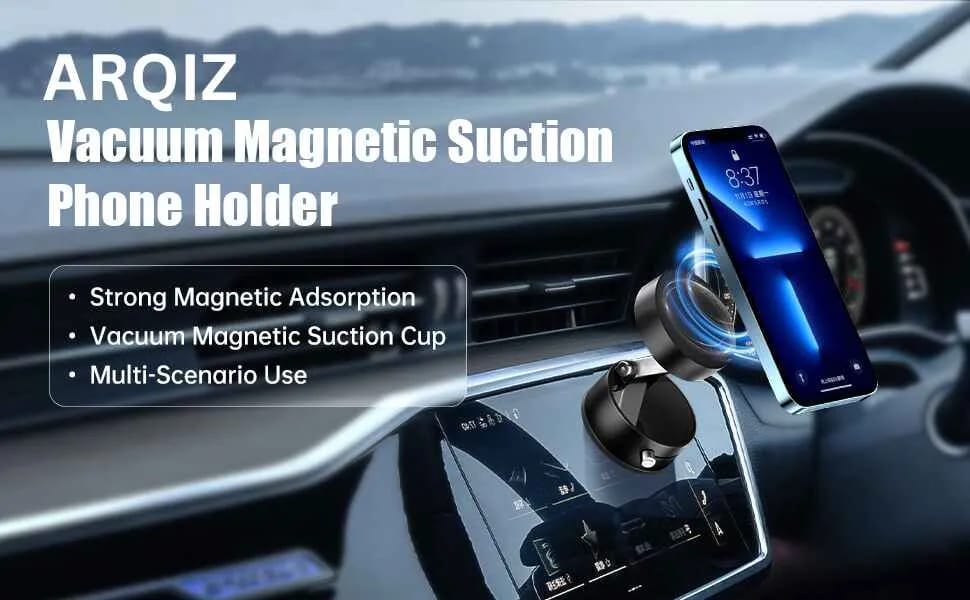 Magnetic Suction Phone Holder – Foldable & Adjustable 360°