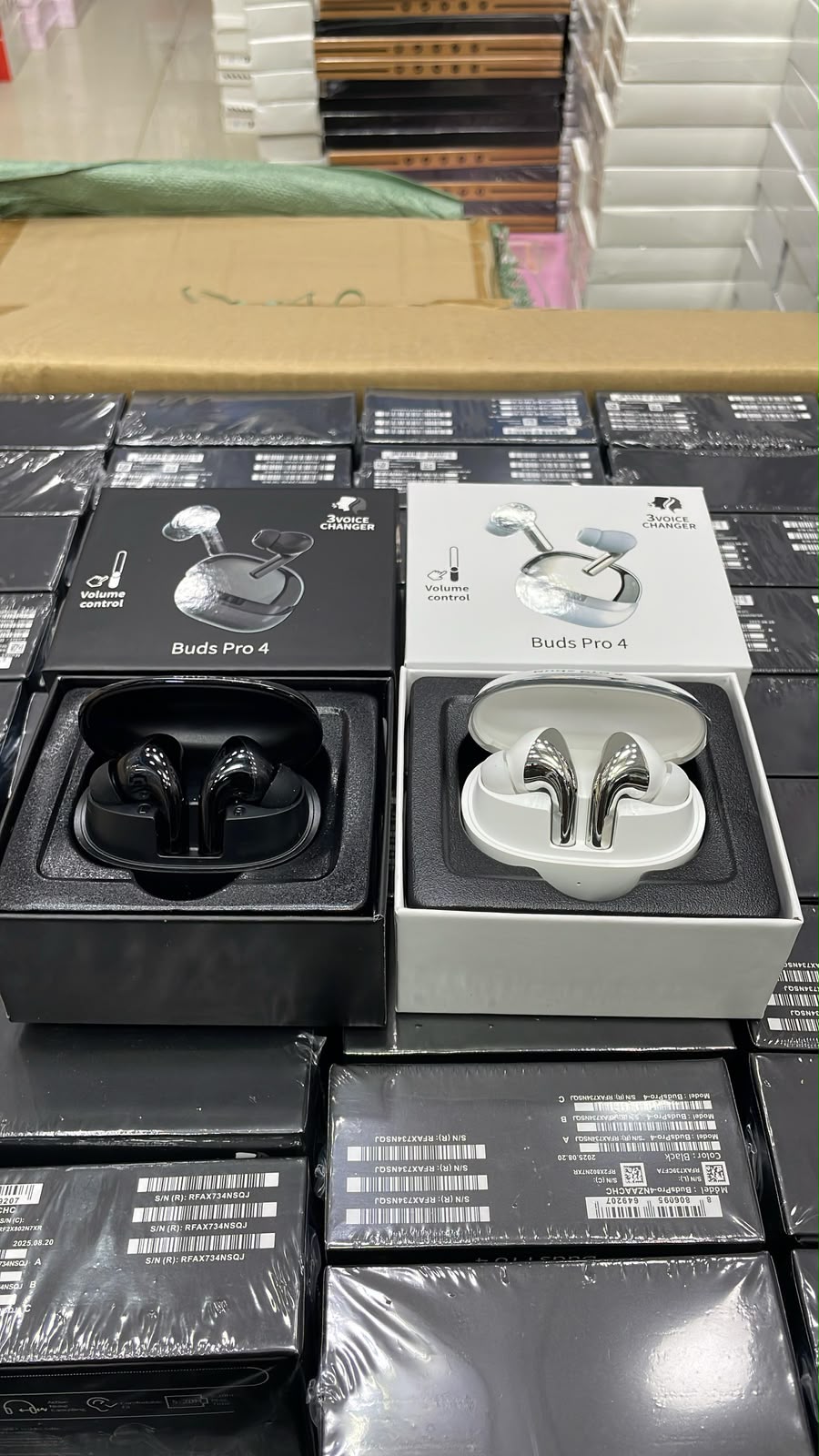 Buds Pro 4 Wireless Bluetooth Earbuds with Volume Control & Voice Changer – Random Color