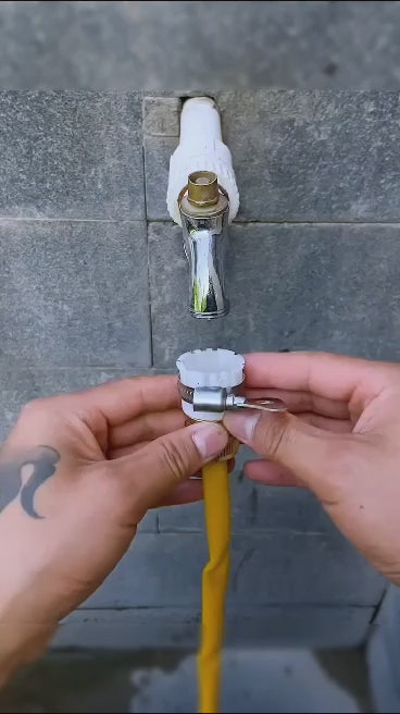 High-Pressure Plastic Hose Nozzle Spray Gun - Heavy Duty Water Stop Switch Jet Nozzle